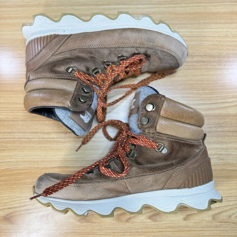 Sorel Boots Women's US 10 Kinetic Conquest Boots Velvet Tan Brown Hiking Gorp‎ - Picture 4 of 8